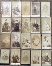 20 x CDV & Vintage Sepia Photos Job Lot picture