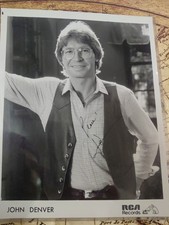 John Denver Signed 8×10 Photo In Great Condition COA picture