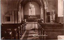RPPC Postcard UK Wiltshire Wilcot Church Interior Holy Cross 1916 A18 picture