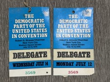 Democratic Party of United States Convention 1976 DELEGATE Badge Jimmy Carter picture