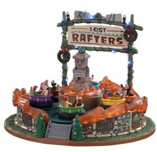 Lemax LOST RAFTERS  Holiday Village Carnival Train Accent -animated  & Musical picture
