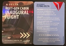 Delta Air Lines Next Gen Interior Experience Airplane Trading Card #3 NEW picture