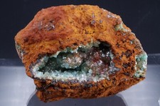 Cupro Adamite (cuprian) on limonite Ojuela, Mapimi, Mexico 8x6cm 220gr picture