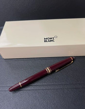 SALE Montblanc Meisterstück Classique Burgundy Red Gold Trim Rollerball Pen NIB picture