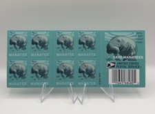 2024 USPS Forever Stamp Manatees Sheet of 20 Collectible Stamps picture