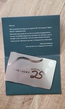 Starbucks Card Malaysia 25th Anniversary Metal Edition picture