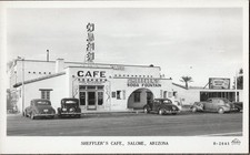 Sheffler's Cafe Salome Arizona Vintage Real Photo Postcard picture