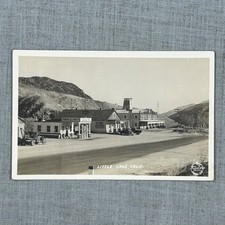 RPPC Little Lake California Vintage Cars Signs Frasher's Fotos 1930s Postcard RR picture