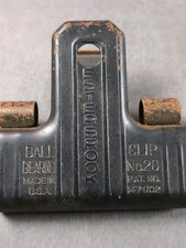 Esterbrook Ball Bearing Clip No 20 Metal Paper Clamp Vintage Advertising USA picture