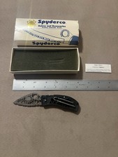 Spyderco C35SBK Q Spider Version Knife Unused In Original Box C35 Q Colorado USA picture