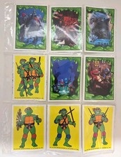 1991 TMNT II Secret of the Ooze Complete 5 Scene Sticker Set + 4 Mirage picture