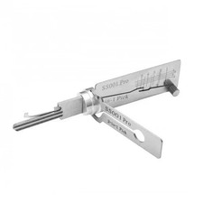 2-in-1 Stainless Steel Key Decoder Locksmith SS001 PRO Lock Repair Tools Kit 1PC picture