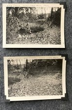 Vtg Photos 1930s - 1940s Lake Claremore Oklahoma Dog Creek Shale Bank Lot Of 2 picture