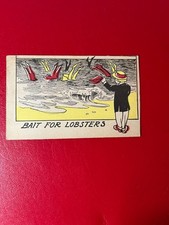 1909 Bait for Lobsters Risque Beach Bathing Women Comic Postcard Antique picture