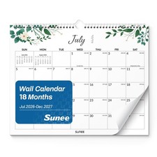 SUNEE Wall Calendar 20262027 18 Months Jul. 2026  Dec. 2027, 14.5
