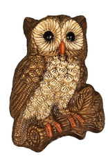 Vtg Homeco Owl Wall Plaque 1970 Lightweight 7.5