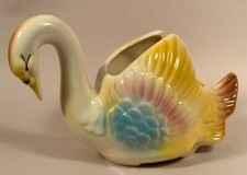 Swan Planter, American Bisque Co. Vintage. USA 7001 picture