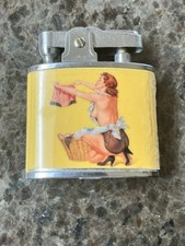 Rare Vintage 1950’ Gil Elvgren PIN UP BURLESQUE BIKINI Champion lighter Japan picture