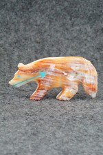 Wolf Zuni Fetish Carving - Andres Quandelacy picture