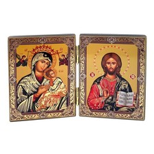 Christ The Teacher Perpetual Help Orthodox Icon Diptych Christian Religious GIFT picture