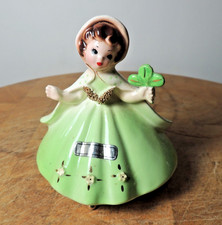 Vintage Josef Originals Ireland Figurine Little International Series Foil Labels picture