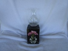 STYLESETTER[ St PauloCrystal Glass Bud Flower Vase ]~+Handcut Mouth Blown picture