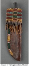 Indian Beaded Cover Native American Sioux Handmade Sheath picture