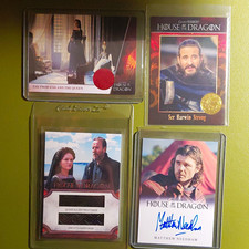 House of the Dragon Rittenhouse 2024 4-Card Lot Auto Costume Relic /50 picture