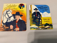 2 - Vintage Birthday Card Official Hopalong Cassidy Cards By Buzza Cardozo picture
