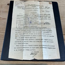 Letter From The Provincial Committee for War Orphans Milan Italy 1924 picture