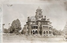 Gonzales TX Texas 1911 Court House RPPC Photo Postcard COPY picture