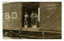 Aurora Missouri Boys Shoveling Ore Standard Postcard COPY RPPC picture