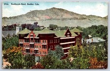 Antique Colorado Postcard BOULDER Boulderado Hotel Mountains 1909 picture