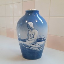 B&G Denmark Copenhagen Porcelain Vase THE LITTLE MERMAID COPENHAGEN 7