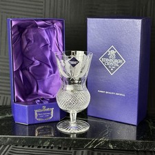 RARE EDINBURGH CRYSTAL Anniversary Iced Tea Thistle Glass  H: 6 5/8  W: 3 1/4 in picture