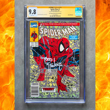 🔥 Spider-Man #1 CGC 9.8 SS NM/M (Rare Newsstand) Signed by Todd McFarlane 🔥 picture