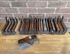 Joblot 25 Wooden Moulding Planes For Restoration Woodworking Old Tool picture