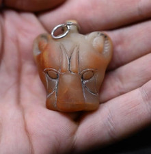 Authentic Ancient Egyptian Antiquities Sekhmet Agate Gemstone Amulet Egyptian BC picture