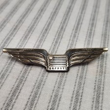 Vintage US Airways Express Pilot Wings Pin, First Officer Co-Pilot - Herff Jones picture