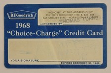 Vintage Expired 1968 B.F. Goodrich 