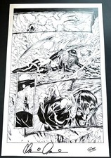 Romano Molenaar Purgatori God Killer #1, Pg 14 Signed By Brian Pulido And Inker picture