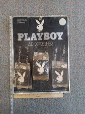 RARE Vtg Lot of 7 Playboy Bunny Black White Air Fresheners ORIGINAL DISPLAY NOS picture