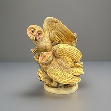 Harmony Kingdom TENDER IS THE NIGHT Owl Figurine Love Romance Annual Retired V1 picture