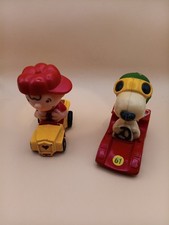 Vintage Peanuts Snoopy Diecast Cars Lot 1952-1970 Aviva Woodstock Great Cond picture