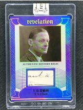 T.S. Eliot Poet Relic Cut Autograph Card 2025 Revelation 06/75 picture