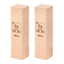 2Pcs Copper Cube, 0.5x0.5x2