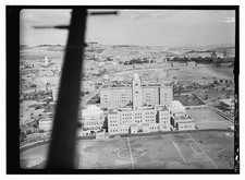Photo:Jerusalem Israel 1933 YMCA Air View Aerial Photo picture