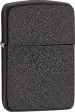 Zippo 1941 Replica Black Crackle Windproof Lighter 28582 New picture