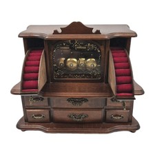 Antique Gorham Musical Jewelry Box With Striking Bells Sankyo Orchestra Orgel picture
