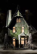 NEW SOLD OUT Anthropologie Light Up Haunted Halloween House, Cottage 👻 picture